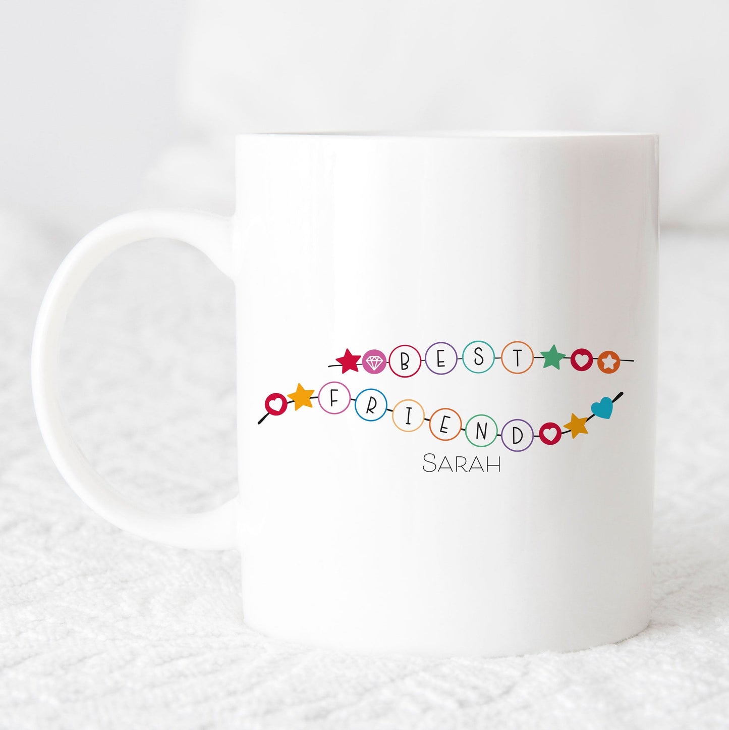Best Friend Personalised Friendship Bracelet Mug