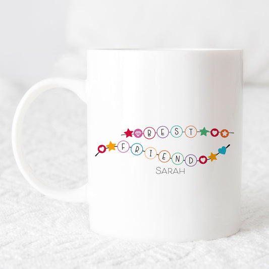 Best Friend Personalised Friendship Bracelet Mug