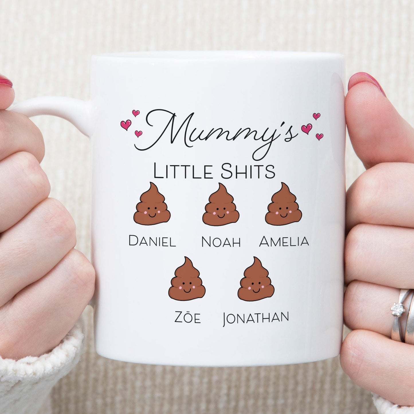 Personalised Dad's Little Shits Mug