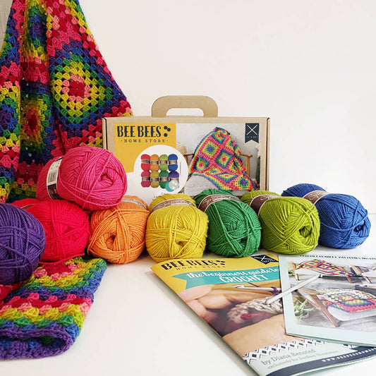 Crochet Your Own Rainbow Blanket Diy Craft Kit By Bee Bees Homestore