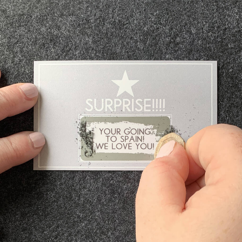 Design Your Own Personalised Message Scratchcard