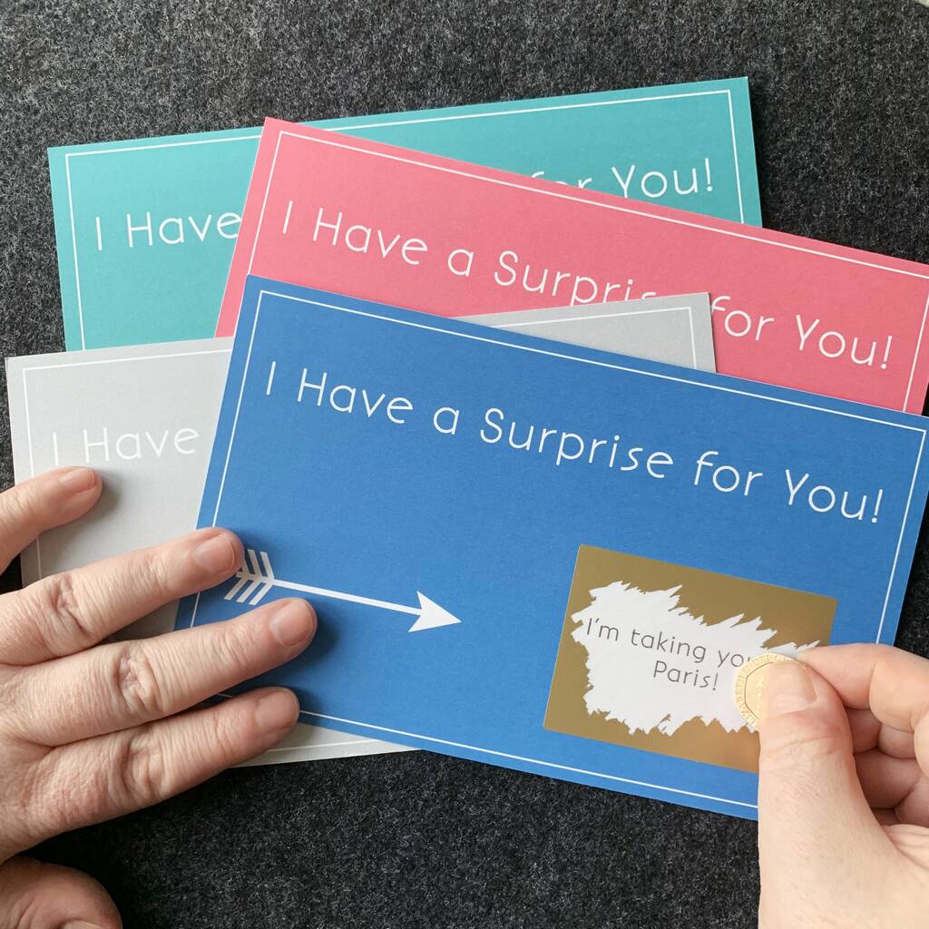 Large Personalised Surprise Scratchcard