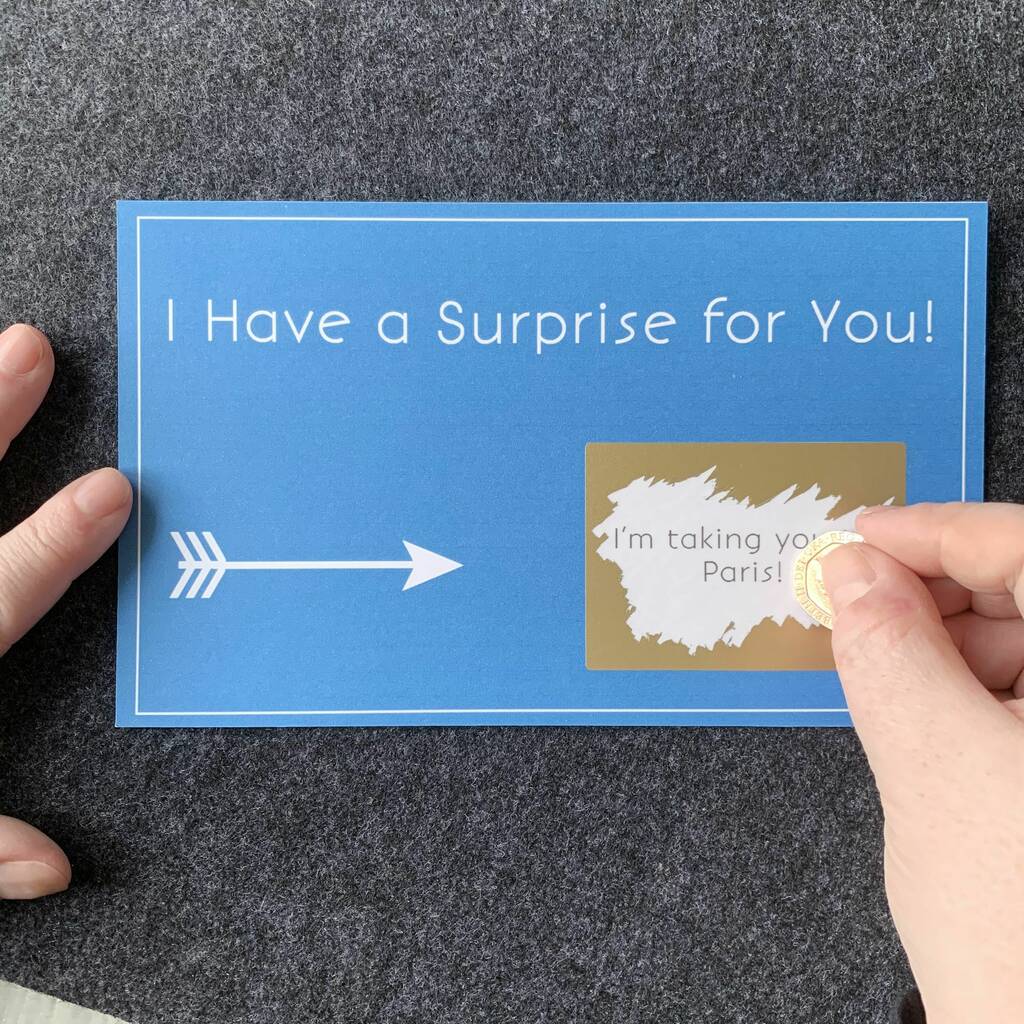 Large Personalised Surprise Scratchcard
