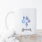 Personalised Watercolour Christmas Bauble Mug