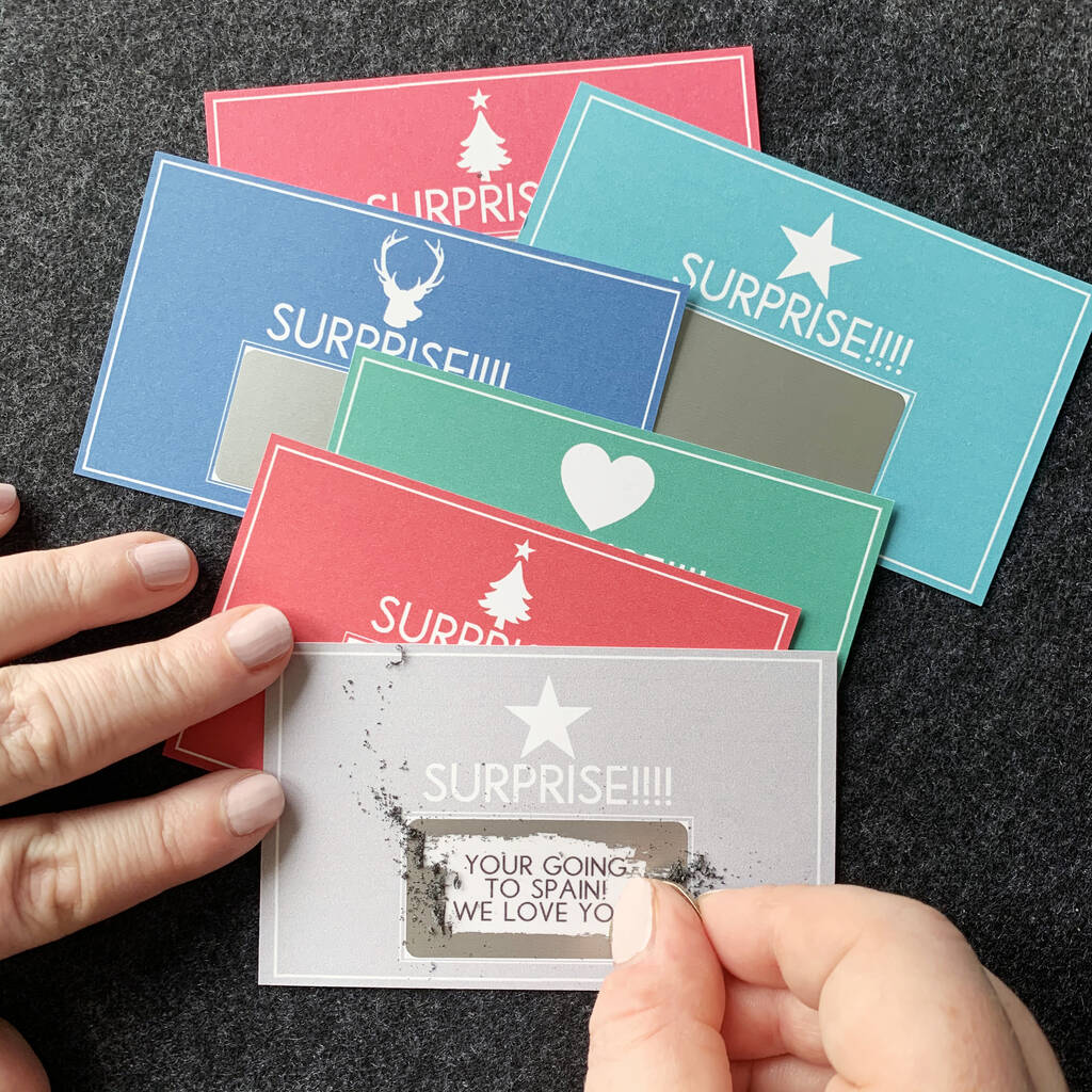 Design Your Own Christmas Message Scratchcard