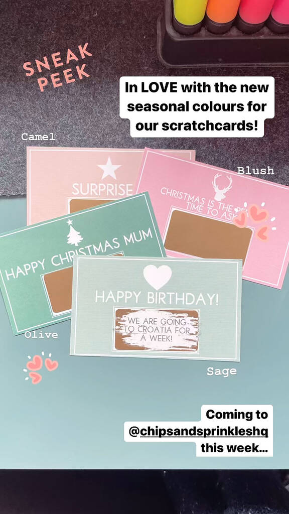 Design Your Own Christmas Message Scratchcard