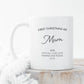 First Christmas As Mum Personalised Mug