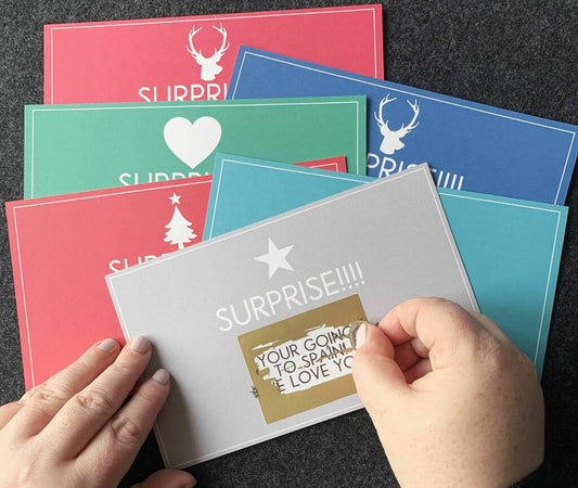 Large Design Your Own Christmas Message Scratchcard