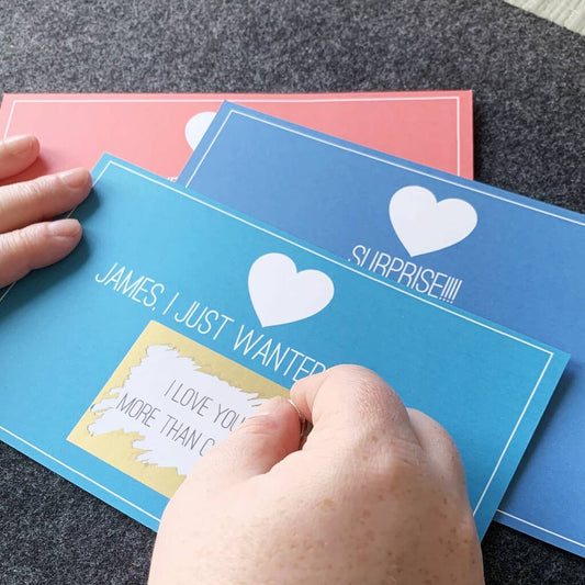 Large Personalised Message Scratchcard