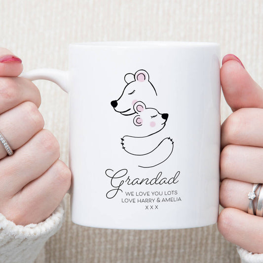 Personalised Bear Hug Message Mug