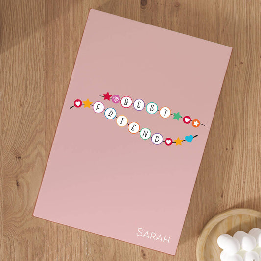 Personalised Best Friend Friendship Bracelet Notebook