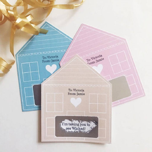 Personalised Christmas Gingerbread House Scratchcard