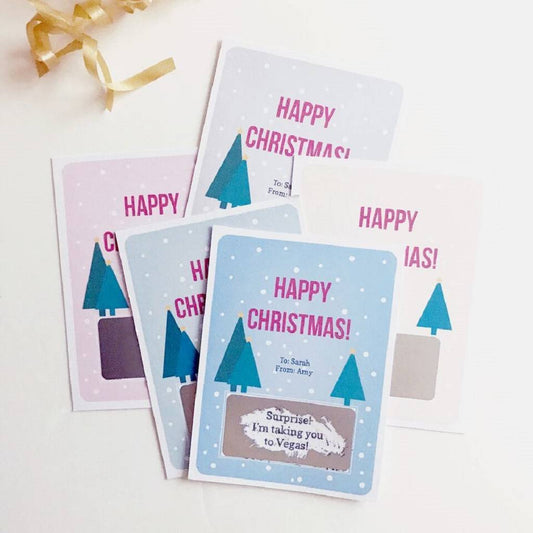 Personalised Christmas Surprise Scratchcard